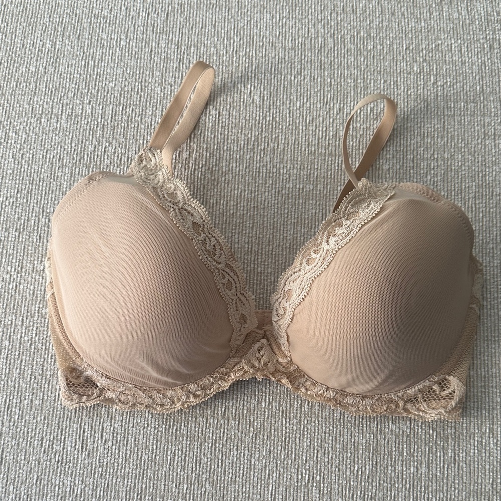 Natori Feathers Lace Plunge T-Shirt Bra